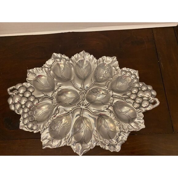 Arthur Court Grape Cast Aluminum Deviled Egg Holder - Picture 1 of 4